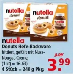 Multi Markt nutella Donuts Hefe-Backware Angebot