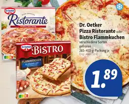 Nah & Frisch Dr. Oetker Pizza Ristorante oder Bistro Flammkuchen Angebot
