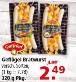 Multi Markt Gutfried Geflügel Bratwurst Angebot
