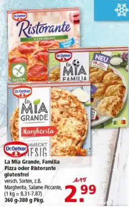Multi Markt Dr.Oetker La Mia Grande, Familia Pizza oder Ristorante Angebot