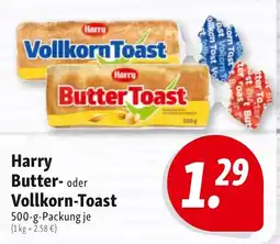 Nah & Frisch Harry Butter- oder Vollkorn-Toast Angebot