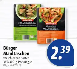 Nah & Frisch Bürger Maultaschen Angebot