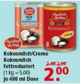 Multi Markt Bamboo Garden Kokosmilch/Creme Angebot