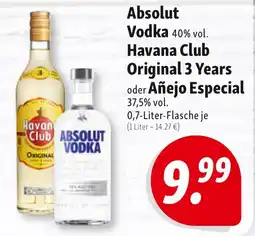 Nah & Frisch Absolut Vodka Angebot