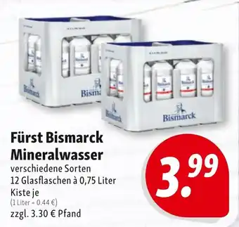 Nah & Frisch Fürst Bismarck Mineralwasser Angebot