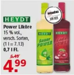 Multi Markt HEYDT Power Liköre Angebot
