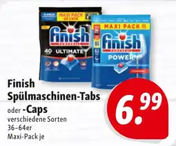 Nah & Frisch Finish Spülmaschinen-Tabs oder -Caps Angebot