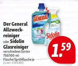 Nah & Frisch Der General Allzweck-reiniger oder Sidolin Glasreiniger Angebot