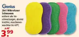 Multi Markt Genius 2in1 Mikrofaser Schwamm Angebot