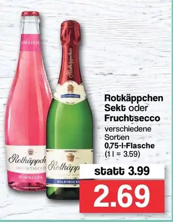 Famila Nord West Rotkäppchen Sekt oder Fruchtsecco 0,75L Angebot