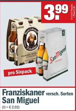 Fränky Getränke Franziskaner San Miguel Angebot