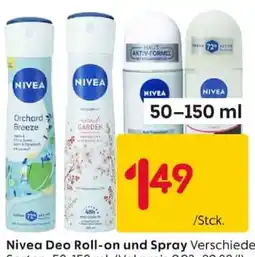 Rusta Nivea Deo Roll-on und Spray Angebot