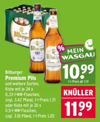 Wasgau Bitburger Premium Pils Angebot