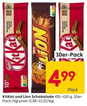 Rusta KitKat und Lion Schokolade Angebot