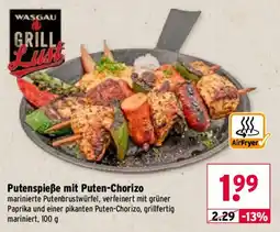 Wasgau WASGAU GRILL Lust Putenspieße mit Puten-Chorizo Angebot