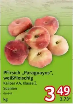 Selgros Pfirsich „Paraguayos“, weißfleischig Angebot