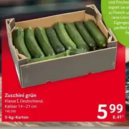 Selgros Zucchini grün Angebot