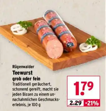 Wasgau Rügenwalder Teewurst Angebot
