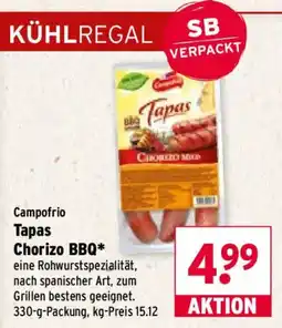 Wasgau Campofrio Tapas Chorizo BBQ Angebot