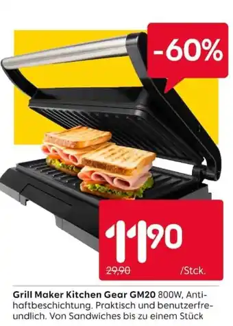 Rusta Grill Maker Kitchen Gear GM20 Angebot