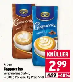 Wasgau Krüger Cappuccino Angebot