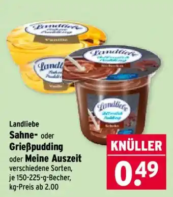 Wasgau Landliebe Sahne- oder Grießpudding Angebot