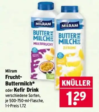 Wasgau Milram Frucht-Buttermilch Angebot