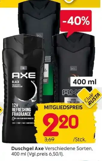 Rusta Duschgel Axe Angebot