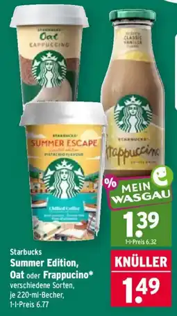 Wasgau Starbucks Summer Edition Angebot