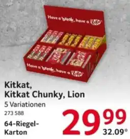 Selgros Kitkat, Kitkat Chunky, Lion Angebot
