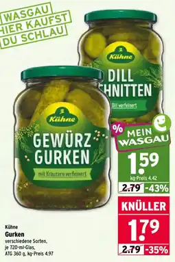 Wasgau Kühne Gewürz Gurken Angebot