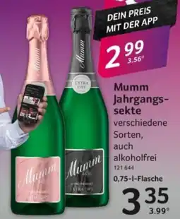 Selgros Mumm Jahrgangs-sekte Angebot