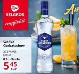 Selgros Wodka Gorbatschow Angebot
