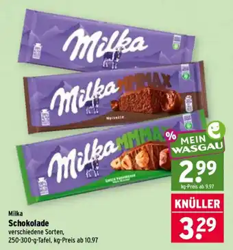 Wasgau Milka Schokolade Angebot
