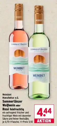 Wasgau Weinbiet Sommertänzer Weißwein oder Rosé Angebot