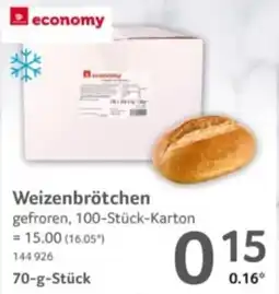 Selgros economy Weizenbrötchen Angebot