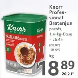 Selgros Knorr Professional Bratenjus Pastös Angebot