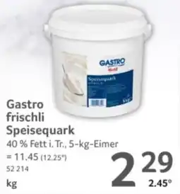 Selgros Gastro frischli Speisequark Angebot
