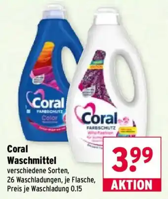 Wasgau Coral Waschmittel Angebot