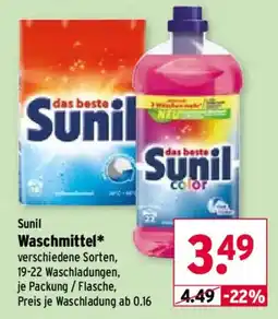 Wasgau Sunil Waschmittel* Angebot