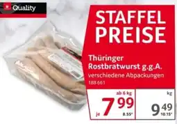 Selgros Thüringer Rostbratwurst g.g.A. Angebot