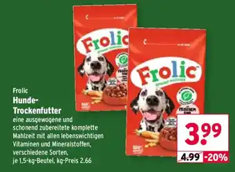 Wasgau Frolic Hunde-Trockenfutter Angebot