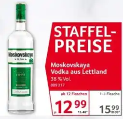 Selgros Moskovskaya Vodka Angebot