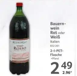 Selgros Rustichello Bauernwein Rot oder Weiss Angebot