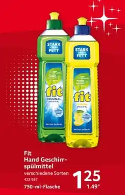 Selgros Fit Hand Geschirrspülmittel Angebot