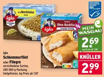 Wasgau iglo Schlemmerfilet Angebot