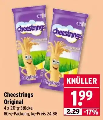 Wasgau Cheestrings Original Angebot