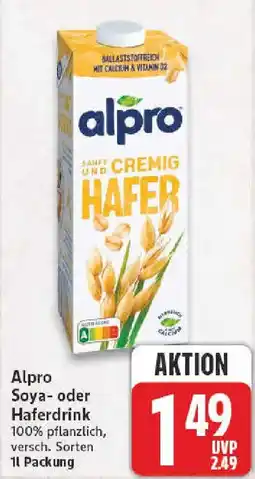 nah & gut Alpro Soya- oder Haferdrink Angebot