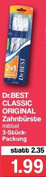 Famila Nord West Dr. Best Classic Original Zahnbürste Angebot