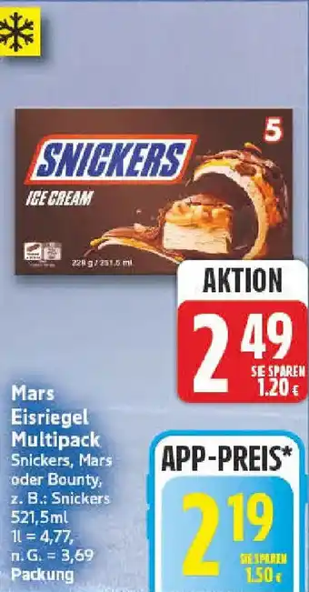 nah & gut Mars Eisriegel Multipack Angebot